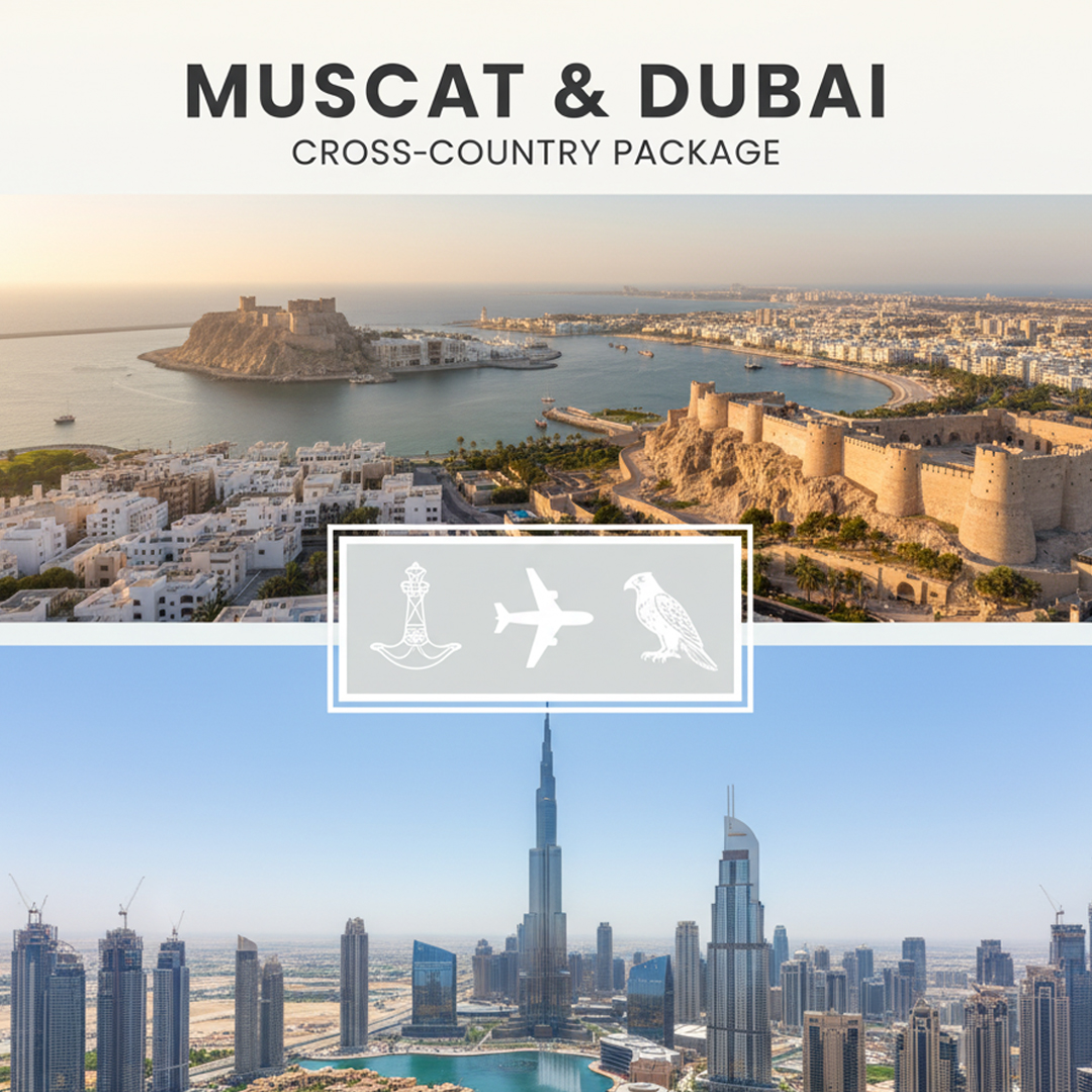 Muscat-dubai-cross country package-pinnacle tourism