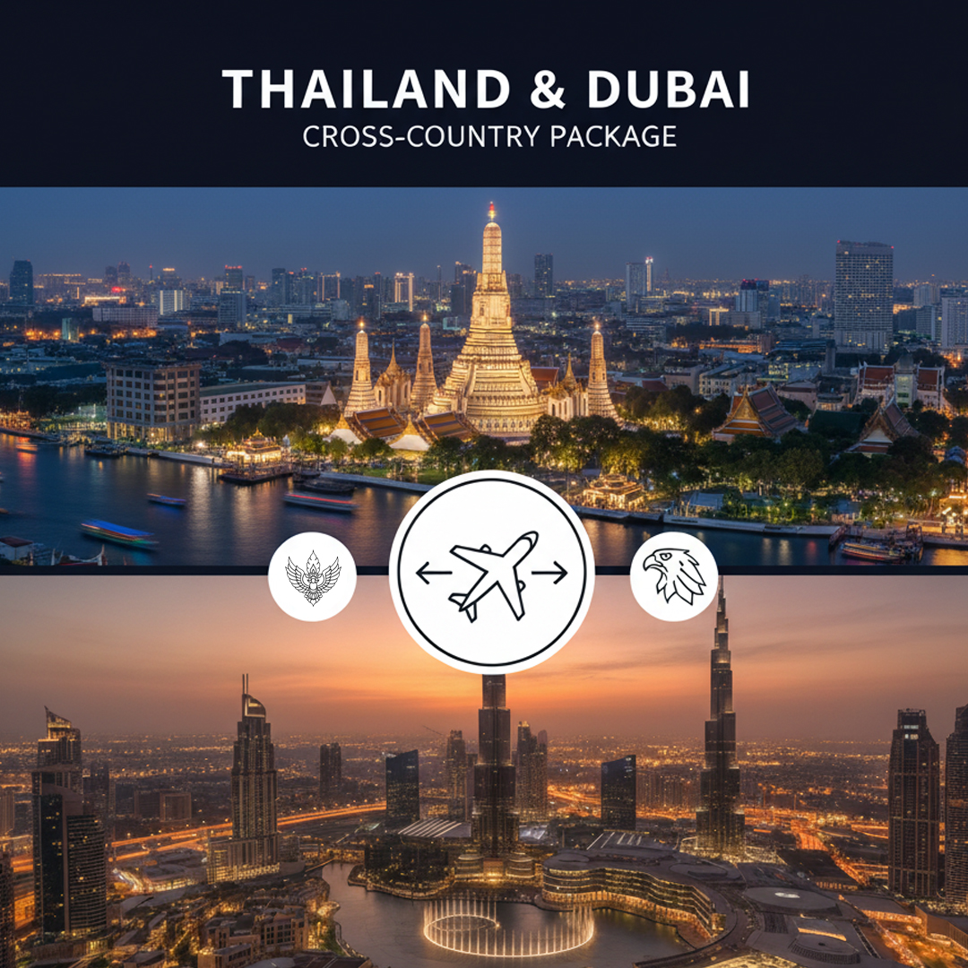 Thailand-dubai-cross country package-pinnacle tourism