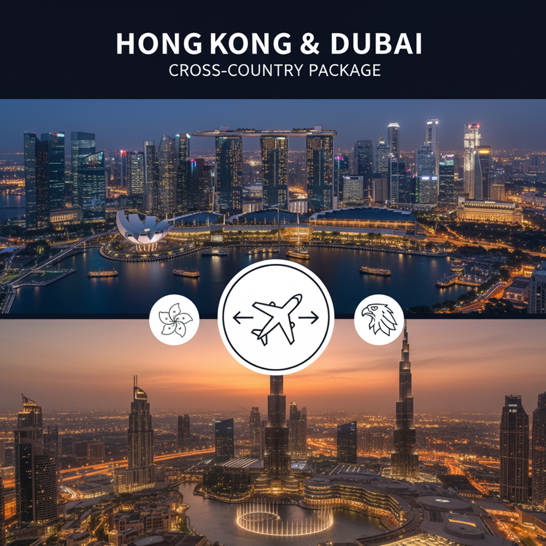 hong Kong-dubai-cross country package-pinnacle tourism